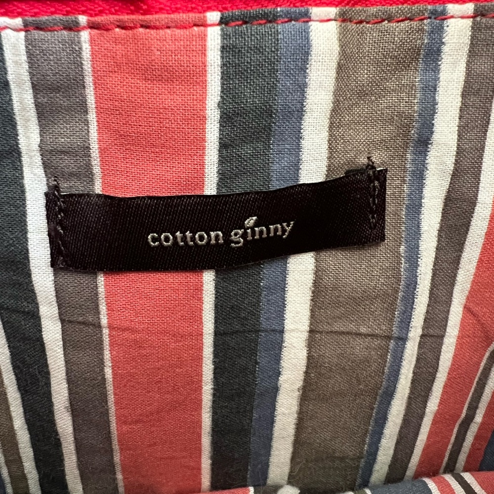 Chic Red 100% Cotton Tote Bag - Picture 2 of 9